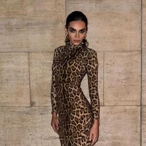 Pretty little thing leopard dress